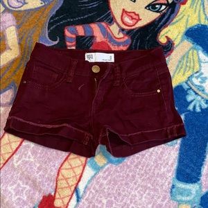 Burgundy Shorts